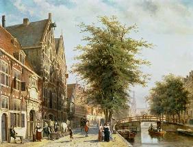 The Oude Zijds Voorburgwal in Amsterdam