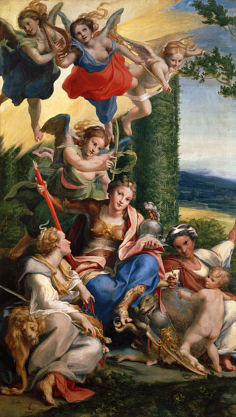 Allegory of the Virtues von Correggio (eigentl. Antonio Allegri)