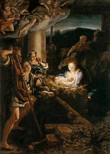 Die Heilige Nacht von Correggio (eigentl. Antonio Allegri)