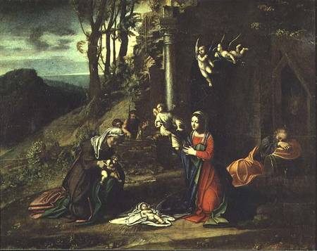 Adoration of the Christ Child von Correggio (eigentl. Antonio Allegri)