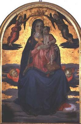 Madonna and Child (tempera on panel) 1880