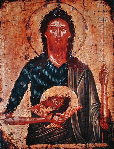 Icon of St. John the Forerunner von Cretan