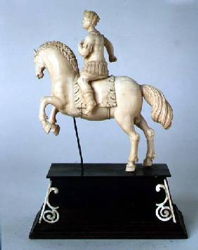 Emperor on horseback, sculpture