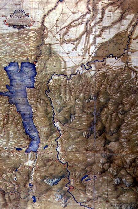 Map of Lake Garda and Surrounding Areas von Cristoforo Sorte