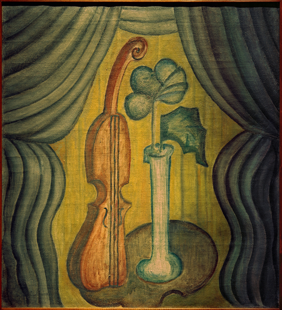 Stilleben mit Geige von Czyzewski Tytus