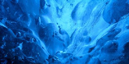 Abstrakte Eishöhle