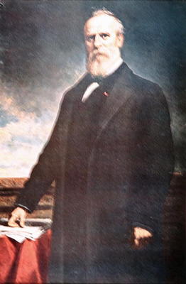 Rutherford B. Hayes (1822-93) (oil on canvas) von Daniel Huntington