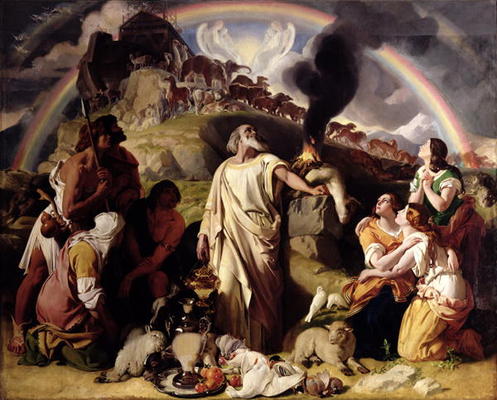 Noah's Sacrifice, 1847-53 (oil on canvas) von Daniel Maclise