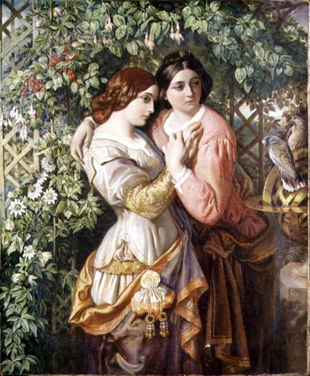 Rosalind and Celia von Daniel Maclise