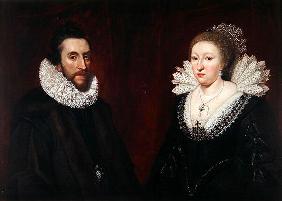 Double Portrait of Thomas Howard, 14th 'Collector' Earl of Arundel, and his wife Aletheia Talbot, 16 1573