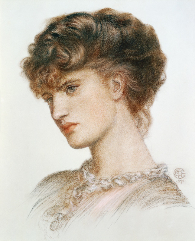Portrait of Aglaia Coronio (nee Ionides) von Dante Gabriel Rossetti