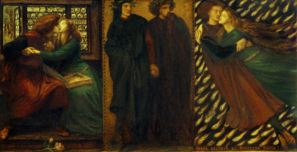 D.G.Rossetti / Paolo and Francesca. von Dante Gabriel Rossetti
