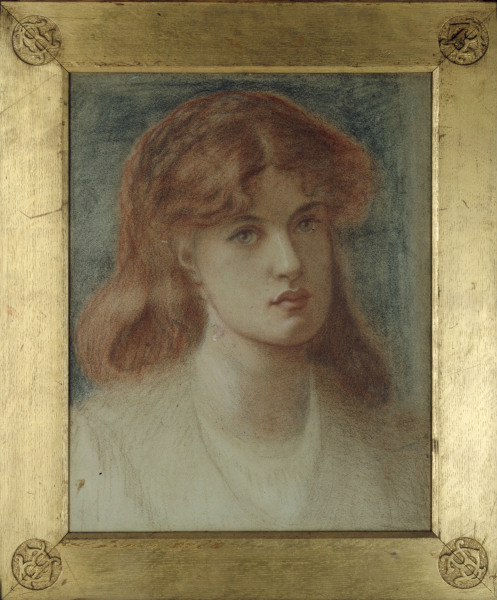 D.Rossetti, Head of a Girl. von Dante Gabriel Rossetti