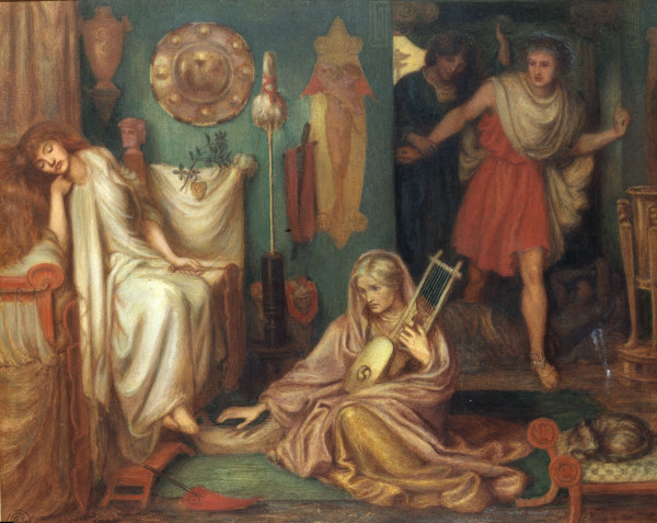 D.Rossetti, Return of Tibullus, 1868. von Dante Gabriel Rossetti