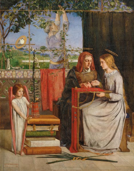 Girlhood of Mary Virgin von Dante Gabriel Rossetti