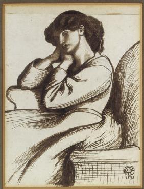 D.Rossetti, Mrs William Morris, 1873.