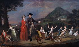 Sir James Hunter Blair, 1st Bart., with his Wife and Nine of their Fourteen Children 1785