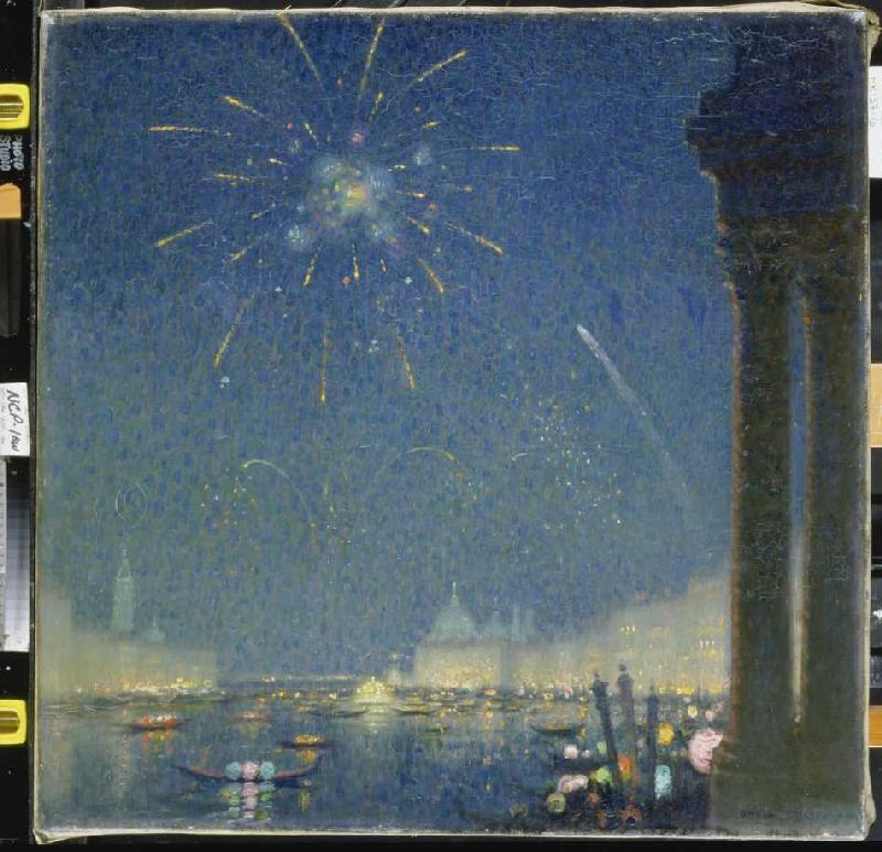 Feuerwerk beim Karneval in Venedig von David Ericson