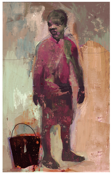 Boy and Water Bucket von David McConochie