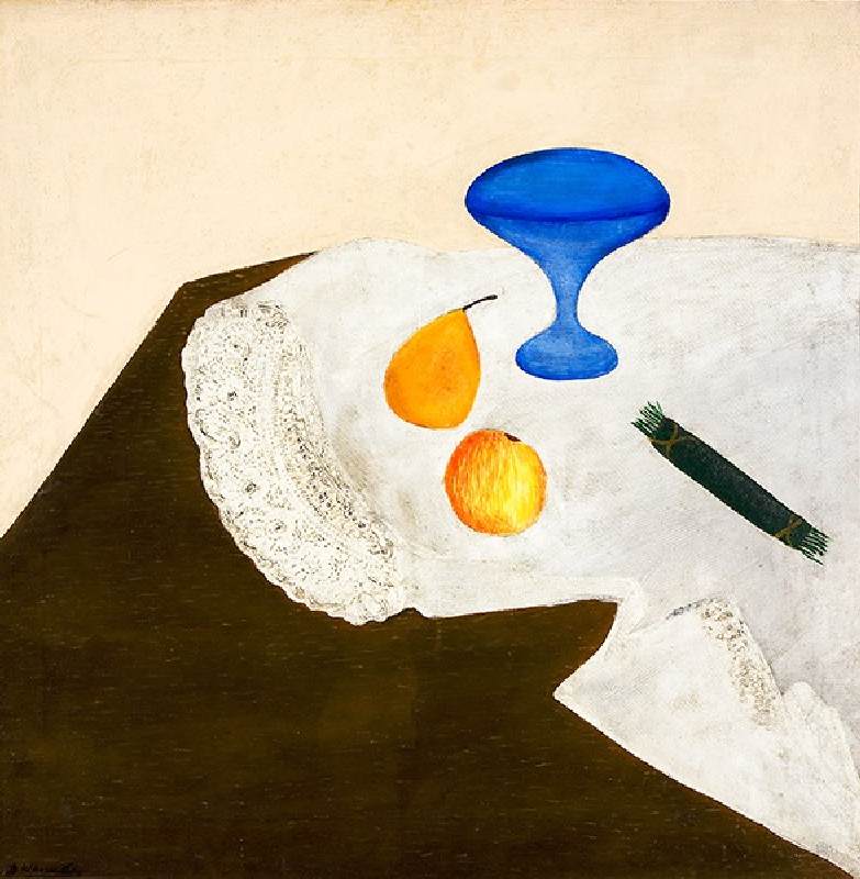 Stillleben mit blauer Vase von David Petrovich Shterenberg