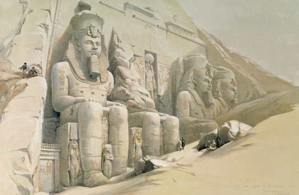 Abu Simbel, Großer Felsentempel von David Roberts