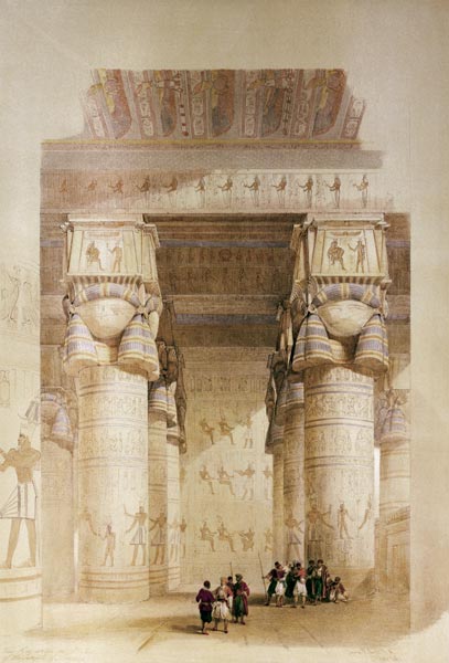 Dendera, Hathortempel von David Roberts