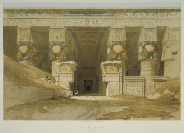 Dendera, Hathortempel von David Roberts