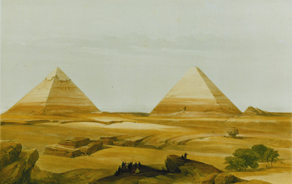 Giseh, Pyramiden von David Roberts