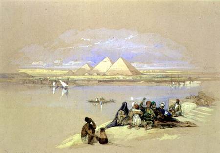 The Pyramids at Giza, near Cairo von David Roberts