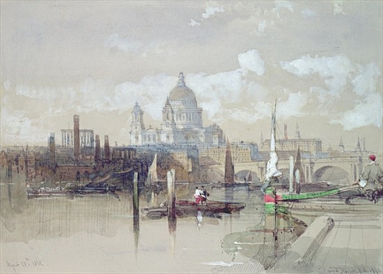 St. Pauls from the River von David Roberts