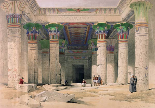 Grand Portico of the Temple of Philae, Nubia, from ''Egypt and Nubia''; engraved by Louis Haghe (180 von David Roberts