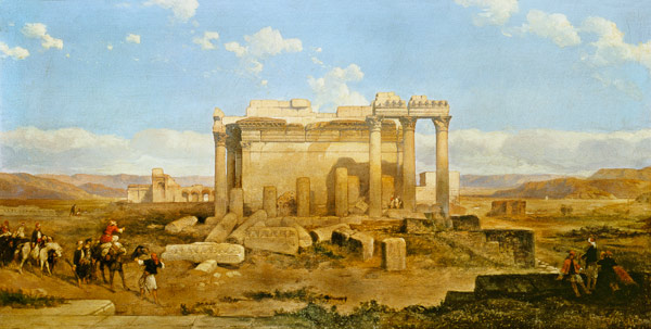 The Ruins of the Smaller Temple at Baalbeck von David Roberts
