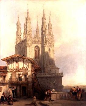 The Entrance to the North Transept, Burgos Castle 1835