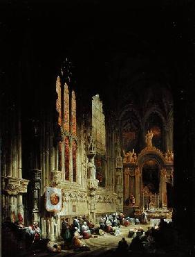 Interior of a Cathedral 1822 or 18