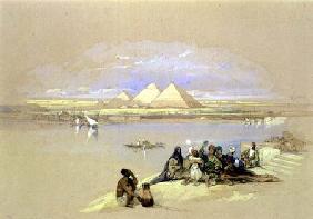 The Pyramids at Giza, near Cairo