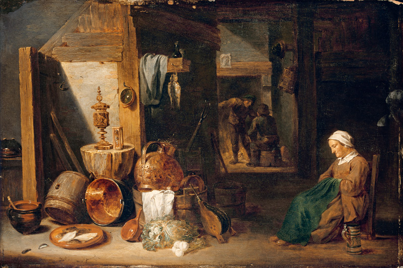 Interior with a Woman. von David Teniers