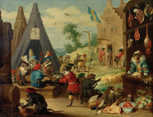 D.Teniers d.J., Affenfest von David Teniers