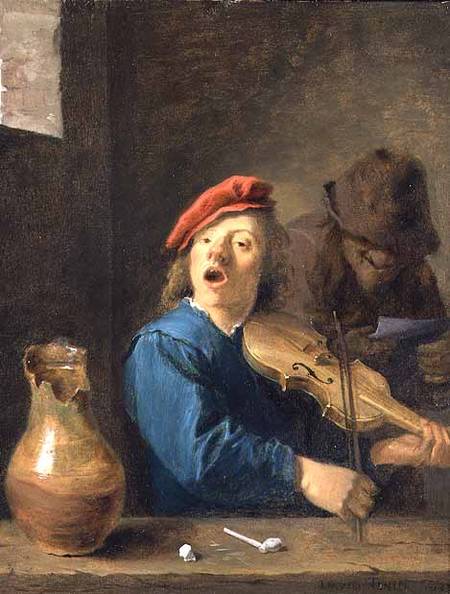 The Fiddler von David Teniers