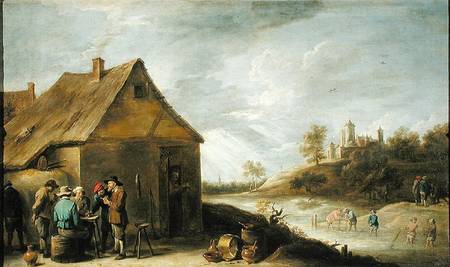Inn by a River von David Teniers
