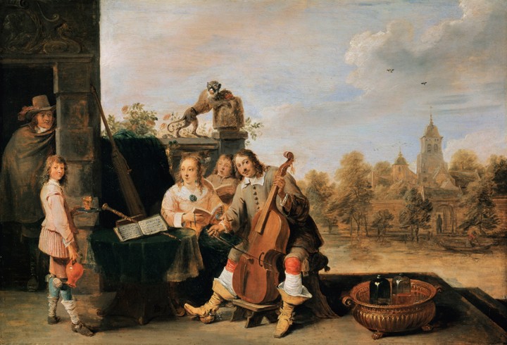 Selbstbildnis mit Familie von David Teniers