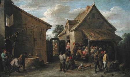 The Yard of an Inn von David Teniers