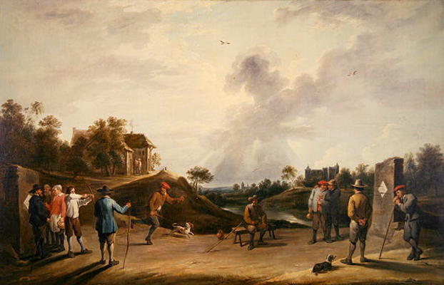 The Archery Contest (oil on canvas) von David the Younger Teniers