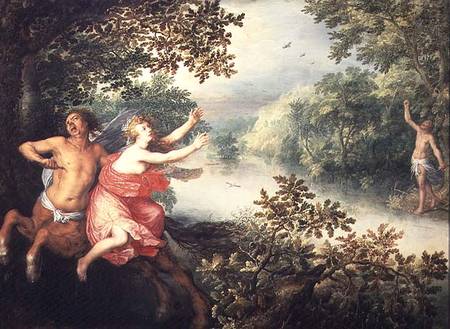 Hercules, Deianeira and the centaur Nessus von David Vinckboons