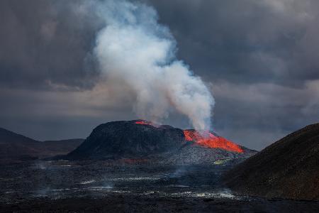 Vulkan Wallachadalir in Island