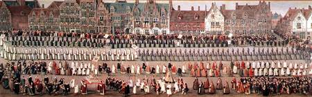 The Ommeganck in Brussels on 31st May 1615: Procession of Notre Dame de Sablon von Denys van Alsloot