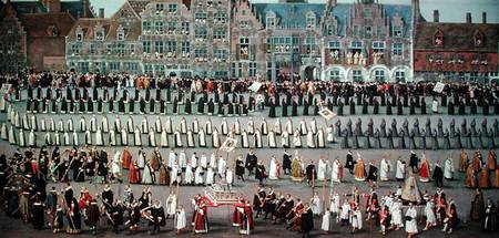 The Ommeganck in Brussels in 1615: Procession of Notre Dame de Sablon von Denys van Alsloot