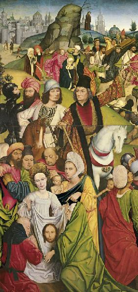 Heilige Veronika und eine Gruppe von Rittern 1478