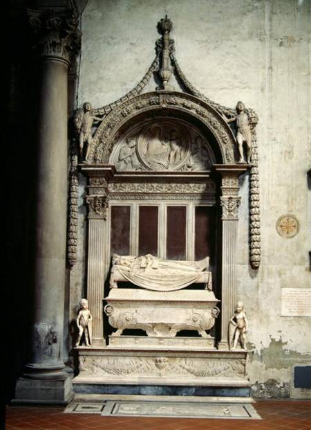 Tomb of Carlo Marsuppini (d.1453) von Desiderio  da Settignano