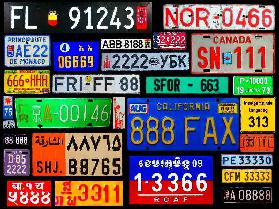 Autokennzeichen aus aller Welt 2013