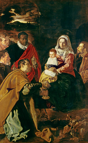 Anbetung des Christuskindes durch die Heiligen Drei Könige von Diego Rodriguez de Silva y Velázquez